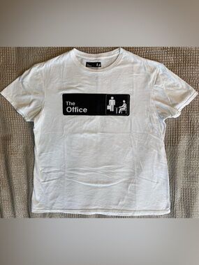 The Office Logo Graphic T Shirt White Adult Large L NBC TV Show